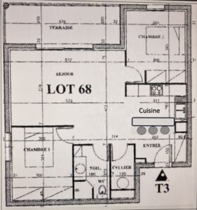 Appartement 3 pièces 64 m² · à Saint-Vincent · 64,4 m² · 170 000 €