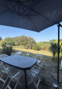 Terrasse avec jardin